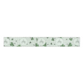 Genderneutrale monogram groene Shamrocks Grosgrain Lint (Voorkant)