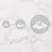 Genderneutrale Olifant Baby shower Party Decor Confetti (Voorkanten)