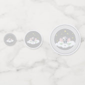 Genderneutrale Olifant Baby shower Party Decor Confetti (Achterkanten)