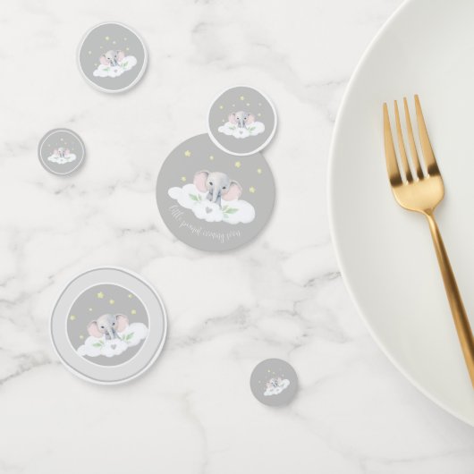 Genderneutrale Olifant Baby shower Party Decor Confetti (Groep)