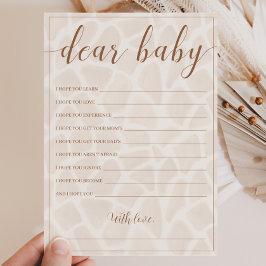 Genderneutrale Safari wenst Baby Kaarten