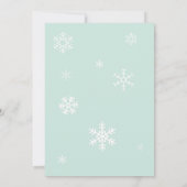 Genderneutrale Schattigee uil winterbabyshower Kaart (Achterkant)