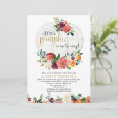 Genderneutrale Shower per Mail herfst baby shower Kaart (Staand voorkant)