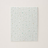 Genderneutrale stippen - blauwgroen goud en grijs legpuzzel (Verticaal)