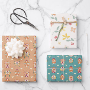 Genderneutrale stollingsbuien inpakpapier vel