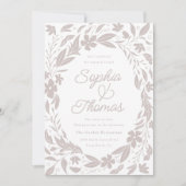 Genderneutrale Tan Couples Engagement party Kaart (Voorkant)