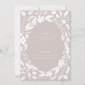 Genderneutrale Tan Couples Engagement party Kaart (Achterkant)