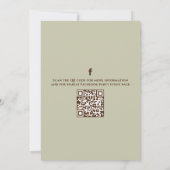 Genderneutrale Teddy Bear QR Code Social Media Kaart (Achterkant)