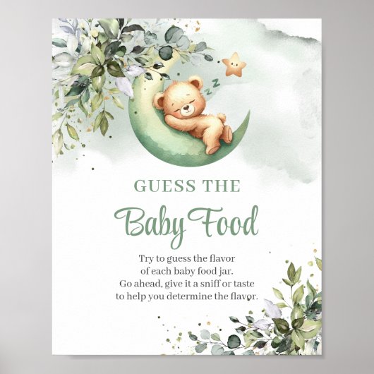 Genderneutrale teddybeer Guess Het spel van Baby F Poster (Voorkant)