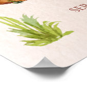 Genderneutrale tweeling baby shower beren welkom poster (Hoek)