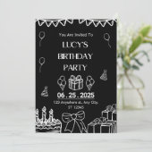 Genderneutrale uitnodigingen (Staand voorkant)