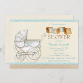 Genderneutrale uitnodigingen voor babydouches (Voorkant / Achterkant)