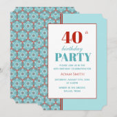 Genderneutrale Verjaardag Uitnodiging (Voorkant / Achterkant)