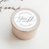 genderneutrale verzegeling van de adresenveloppe ronde sticker