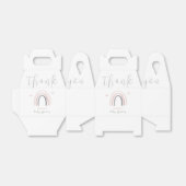 Genderneutrale Waterverf Boho Rainbow Baby shower Bedankdoosjes (Uitgevouwen)