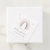 Genderneutrale Waterverf Boho Rainbow Baby shower Bedankjes Labels (In situ)