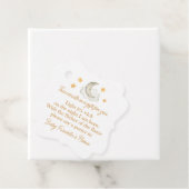 Genderneutrale Waterverf Moon Baby shower Candle Bedankjes Labels (In situ)