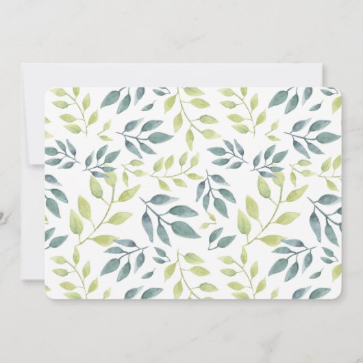 Genderneutrale waterverf safari oerwoud kaart (Achterkant)