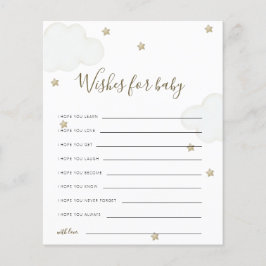 Genderneutrale wolken en sterren willen Baby