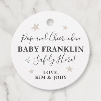 Genderneutrale zilver sterft Pop als ze Pop Bedankjes Labels