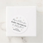 Genderneutrale zilver sterft Pop als ze Pop Bedankjes Labels (In situ)