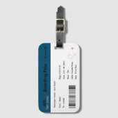 Genderneutrale zwangerschapsaankondiging Bagagelab Bagagelabel (Voorkant (verticaal))