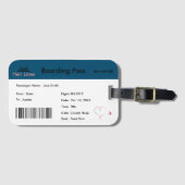 Genderneutrale zwangerschapsaankondiging Bagagelab Bagagelabel (Voorkant (horizontaal))