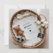  genderneutrale zwangerschapsaankondiging feestdagenkaart (Voorkant)