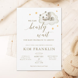 Genderneutraliteit We kunnen het Baby shower wacht Kaart