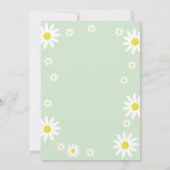 Gendernneutrale Daisy 1e verjaardagsfeestje Boho W Kaart (Achterkant)