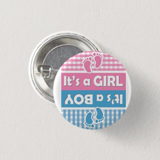 Genderonderzoek Ronde Button 3,2 Cm (Voorkant /achterkant)