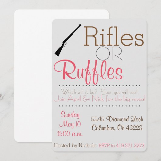 Genderonderzoek Uitnodiging (Voorkant / Achterkant)