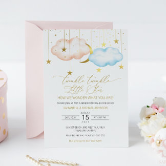 Genderonderzoek Uitnodiging, Twinkle Little Star I Kaart
