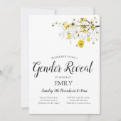 Genderonderzoek van bijen Baby shower Kaart (Voorkant)