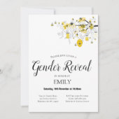 Genderonderzoek van bijen Uitnodiging tot Baby sho (Voorkant)