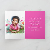 genderonthulling | Afro-Amerikaans meisje binnen Kaart (Binnen)