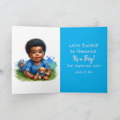 genderonthulling | Afro-Amerikaanse Baby Boy Insid Kaart (Binnen)