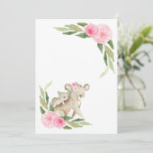 Genderonthulling / Blank Pastel Aankondiging (Staand voorkant)