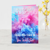 genderonthulling | Hispanic baby meisje binnen Kaart (Gele Bloem)