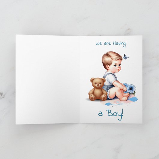 genderonthulling | Jongen of meisje, het is een jo Kaart (Binnen)