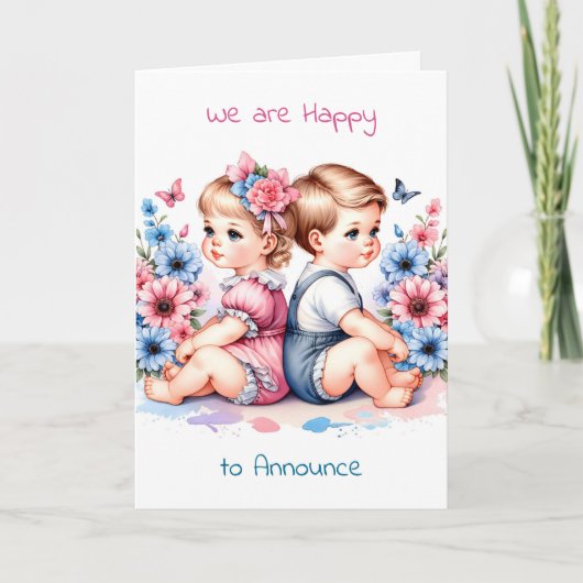 genderonthulling | Jongen of meisje, het is een me Kaart (Voorkant)