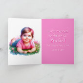 genderonthulling | Kaukasische baby meisje binnen Kaart (Binnen)