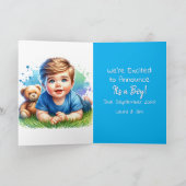 genderonthulling | Kaukasische babyjongen binnen Kaart (Binnen)