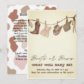 genderonthulling met een Schattige landthema (Voorkant / Achterkant)