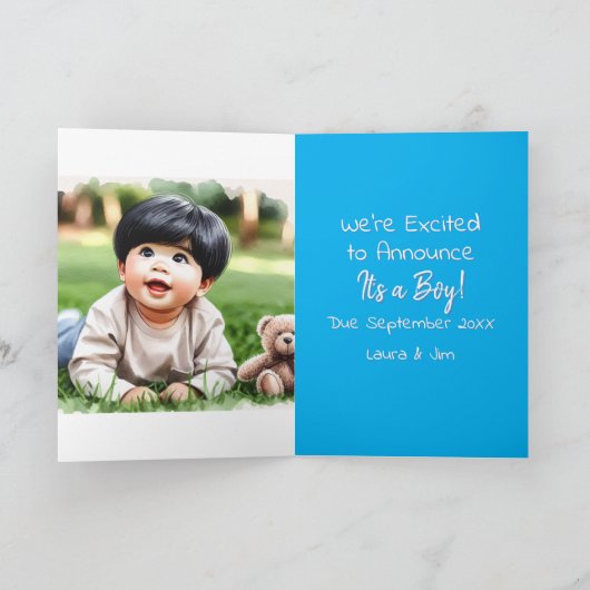 genderonthulling | Spaanse of Aziatische baby jong Kaart (Binnen)