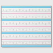 Genderonthulling voor de feestdagen cadeaupapier (Vlak)