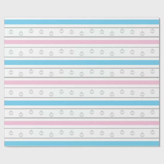 Genderonthulling voor de feestdagen cadeaupapier (Vlak)