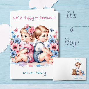 Genderonthulling voor een tante We hebben een jo Kaart