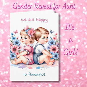Genderonthulling voor een tante   We hebben een me Kaart