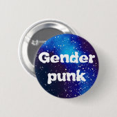 Genderpunk  Galaxy Identity Ronde Button 5,7 Cm (Voorkant /achterkant)